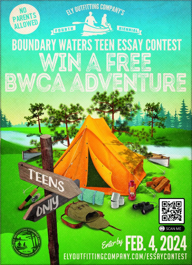 2024 Boundary Waters Teen Essay Contest Poster